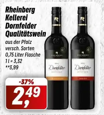 Simmel Rheinberg Kellerei Dornfelder Qualitatswein 750 ml Angebot