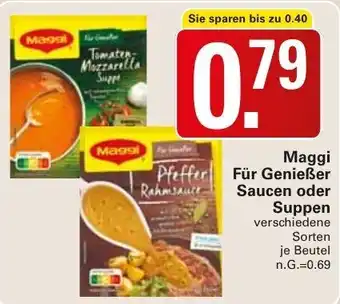 WEZ Maggi für Genießer Saucen oder Suppen Angebot