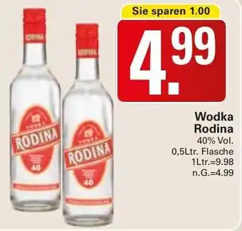 WEZ Wodka Rodina 0,5 Ltr. Flasche Angebot