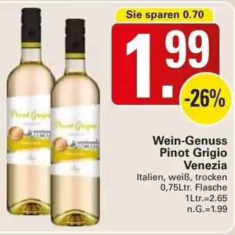 WEZ Wein Genuss Pinot Grigio Venezia 0,75Ltr. Flasche Angebot