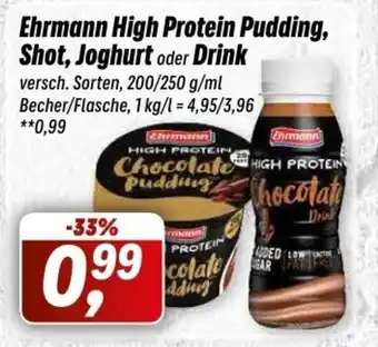 Simmel Ehrmann High Protein Pudding, Shot, Joghurt o. Drink 200/250 g/ml Angebot