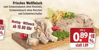 Wasgau Frisches Wellfleisch 100g Angebot