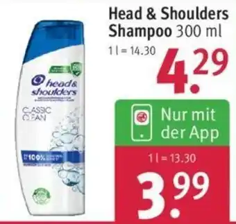 Rossmann Head & Shoulders Shampoo 300 ml Angebot