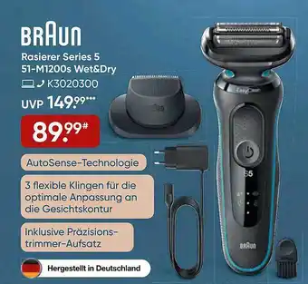 Galeria Braun rasierer series 5 51-m1200s wet&dry Angebot