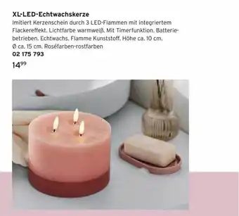 Tchibo Xl-led-echtwachskerze Angebot