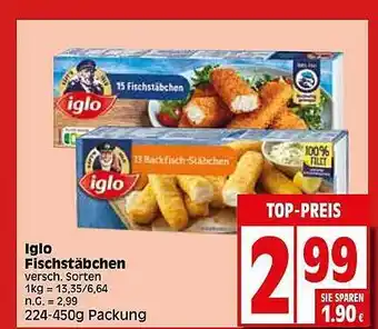 Elli Markt Iglo fischstäbchen Angebot