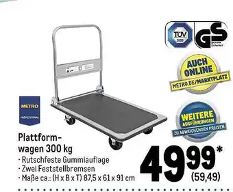 METRO Metro professional plattformwagen Angebot