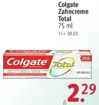 Rossmann Colgate Zahncreme Total 75 ml Angebot