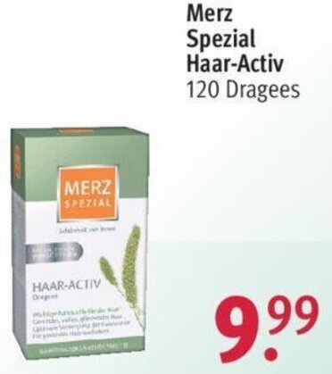 Merz Spezial Haar Activ 120 Dragees Angebot bei Rossmann