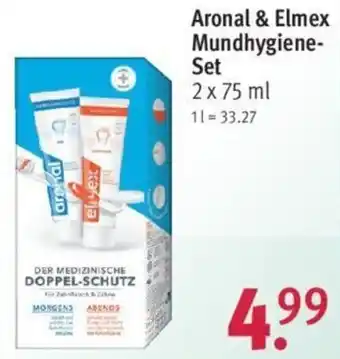 Rossmann Aronal & Elmex Mundhygiene Set 2x75 ml Angebot