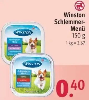 Rossmann Winston Schlemmer Menü 150 g Angebot