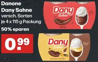 Handelshof Danone Dany Sahne 4x115 g Packung Angebot