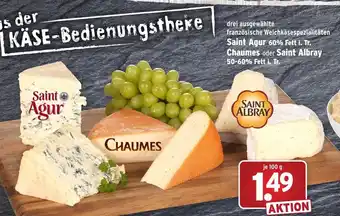 Wasgau Saint Agur, Chaumes oder Saint Albray 100g Angebot