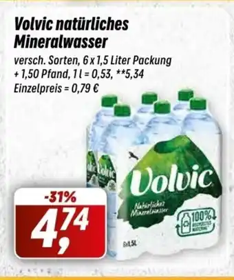 Simmel Volvic Mineralwasser 6*1.5L Angebot