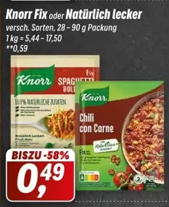 Simmel Knorr Fix o. Naturlich Lecker! 28-90g Angebot