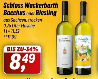 Simmel Schloss Wackerbarth Bacchus o. Riesling 750ml Angebot