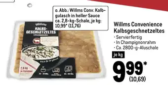 METRO Willms Convenience Kalbsgeschnetzeltes 1kg Angebot