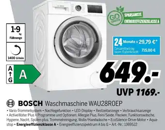 MEDIMAX Bosch Waschmaschine WAU28R0EP Angebot