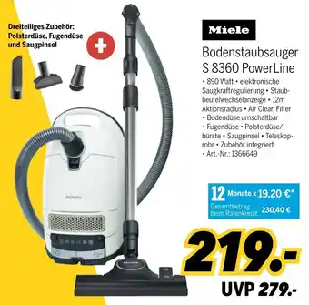 MEDIMAX Miele Bodenstaubsauger S 8360 PowerLine Angebot