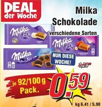 Wiglo Wunderland Milka Schokolade 92/100 g Pack. Angebot