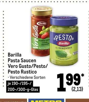 METRO Barilla Pesto o. Sause 200-300g Angebot