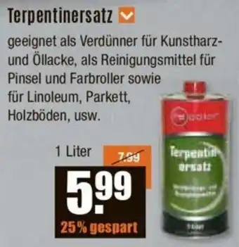 V Baumarkt Terpentinersatz 1 Liter Angebot