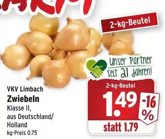 Wasgau VKV Limbach Zwiebeln 2kg Beutel Angebot