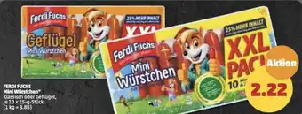 PENNY Ferdi Fuchs Mini Würstchen 10x25 g Stück Angebot