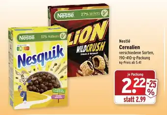 Wasgau Nestlé Cerealien 190-410g Angebot