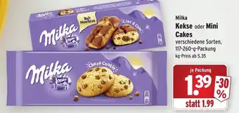 Wasgau Milka Kekse oder Mini Cakes 117-260g Angebot