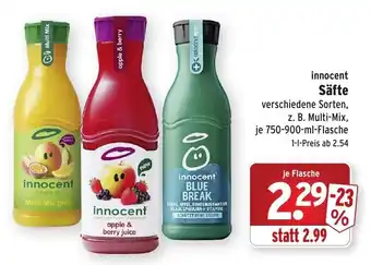 Wasgau Innocent Säfte 750-900ml Angebot