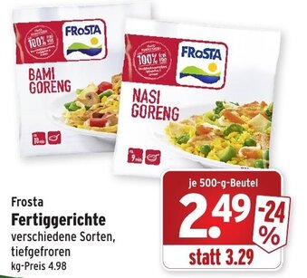 Wasgau Frosta Fertiggerichte 500g Beutel Angebot