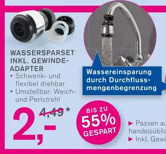 KODi Kodi Basic Wassersparset inkl. Gewindeadapter Angebot