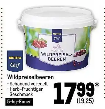 METRO Wildpreiselbeeren Angebot