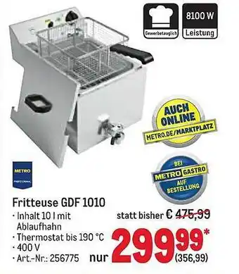 METRO Fritteuse Angebot