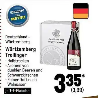 METRO Württemberg trollinger Angebot