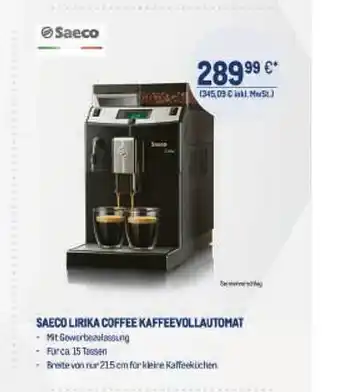 METRO Saeco lirika coffee kaffeevollautomat Angebot