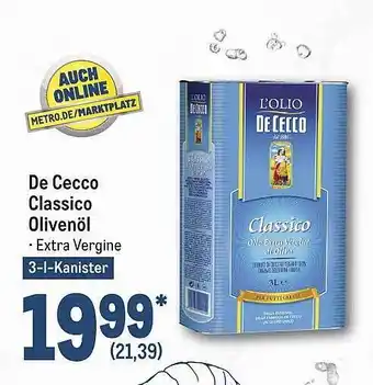 METRO De cecco classico olivenöl Angebot