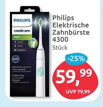 Budni Philips Elektrische Zahnburste Sonicare 4300 Angebot