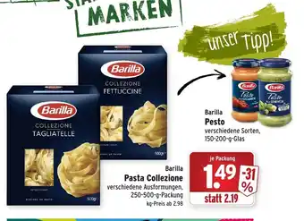 Wasgau Barilla Pesto 150-200g oder Barilla Pasta Collezione 250-500g Angebot