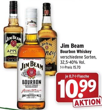 Wasgau Jim Beam Bourbon Whiskey 0,7L Angebot