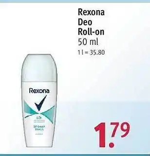 Rossmann Rexona deo roll-on Angebot
