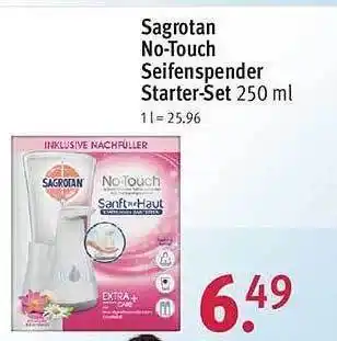 Rossmann Sagrotan no-touch seifenspender starter-set Angebot