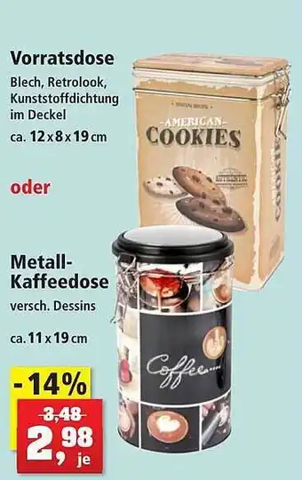 Thomas Philipps Vorratsdose oder metall-kaffeedose Angebot