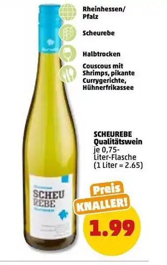 PENNY Scheurebe qualitätswein Angebot