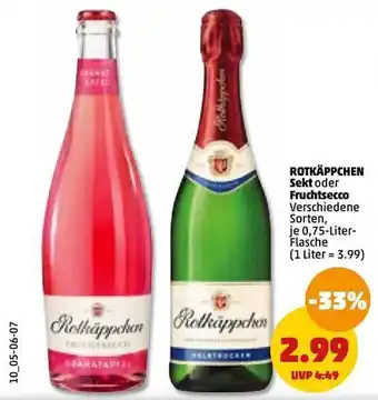 PENNY Rotkäppchen sekt oder früchtsecco Angebot