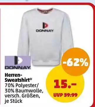 PENNY Donnay herren-sweatshirt Angebot