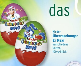 Wasgau Kinder überraschungs Ei Maxi 100g Angebot