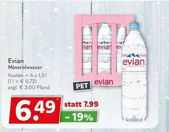 Getränkeland Evian mineralwasser Angebot