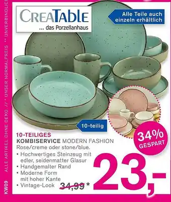 KODi Creatable 10-tlg kombiservice modern fashion Angebot